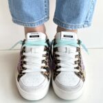 Crime London Sk8 Deluxe Sneakers Donna Bianca Con Cavallino E Glitter