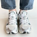 Mizuno Sneakers Donna Bianca Argento E Verde Linea Running