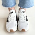 New Balance 370 Sneakers Donna Bianca E Nera