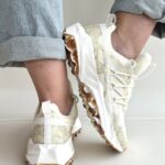 New Balance Sneakers Running Donna In Tessuto Crema