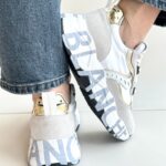 Voile Blanche Club Sneakers Donna Bianca E Beige E Oro