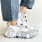 Voile Blanche Club Sneakers Donna Bianca E Beige E Oro