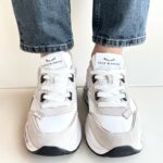 Voile Blanche Club Sneakers Donna Bianca E Beige E Oro