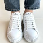 Voile Blanche Herika Sneakers Donna Bianca Con Lavorazione Laser