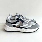 Voile Blanche Club22 Sneakers Uomo Bianca Grigia E Blu