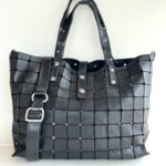 Campomaggi Acacia Shopper Donna In Pelle Intagliata Nera