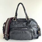 Campomaggi Borsa a Bauletto Donna in Pelle Nera