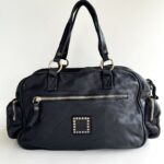 Campomaggi Borsa a Bauletto Donna in Pelle Nera