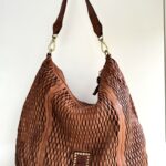 Campomaggi Mangrovia Shopping Donna In Pelle Laserata Cognac