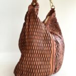 Campomaggi Mangrovia Shopping Donna In Pelle Laserata Cognac