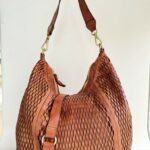 Campomaggi Mangrovia Shopping Donna In Pelle Laserata Cognac