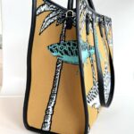 My Best Bag Atena Borsa Shopping Donna Senape con Stampa Squali