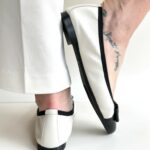 Frau Ballerina Donna Bicolore Panna E Nera