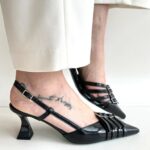 Alessandro Delaia Pepa Chanel Donna Nero Con Fibbie