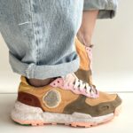 Satorisan Chacrona Linen Sneakers Donna Arancio E Marrone
