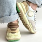Satorisan Chacrona Linen Sneakers Donna Verde Acqua Pastello E Beige