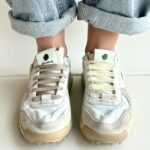 Satorisan Chacrona Linen Sneakers Donna Verde Acqua Pastello E Beige