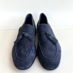 Frau Mocassino Uomo In Camoscio Blu