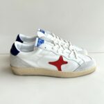 Ama Brand Sun Sneakers Uomo Bianca Rossa E Blu