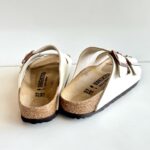 Birkenstock Arizona Donna In In Birko Flor Graceful Pearl White