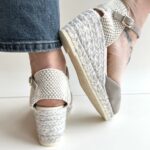 Espadrilles Robi Zeppa Donna Chiusa In Punta Tortora