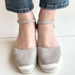 Espadrilles Robi Zeppa Donna Chiusa In Punta Tortora