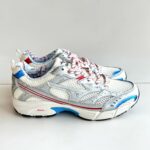 Mizuno Sneakers Uomo Bianca Argento Rossa E Azzurra Linea Running