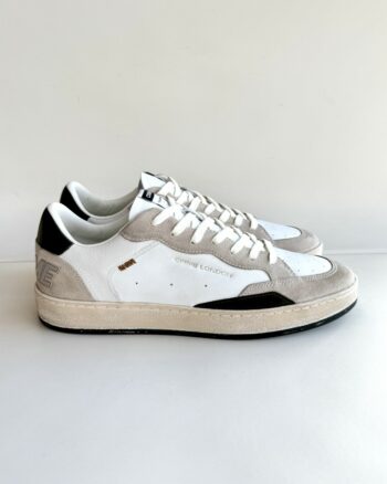 Crime London Chelsea Sneakers Uomo Bianca Tortora E Verde