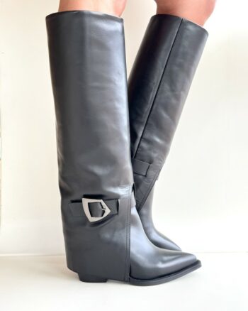 Elvio Zanon Stivale Linea Texano Con Ghetta