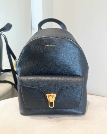 Coccinelle Zaino Donna Nero Con Galvanica Oro