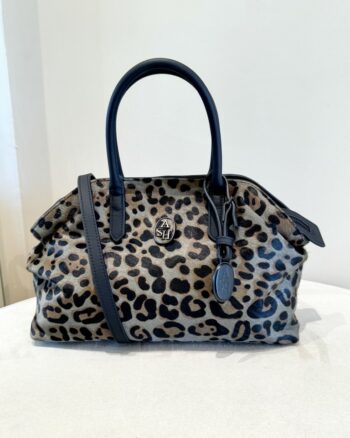 Ash Borsa A Mano Donna In Cavallino Verde Salvia Stampa Animalier