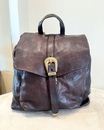 Campomaggi Zaino Donna Marrone Con Fibbia Oro