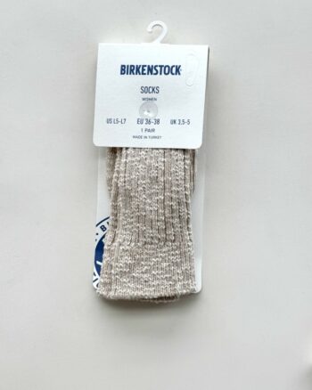 Birkenstock Cotton Slub Calza Donna Beige Melange