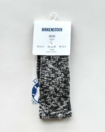 Birkenstock Cotton Slub Calza Donna Nera Melange