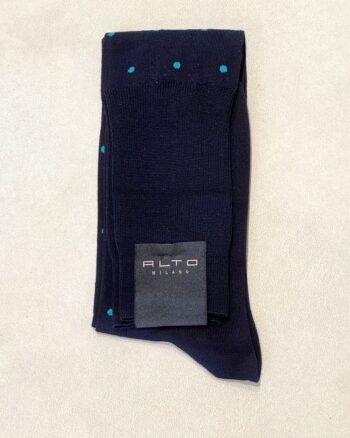 Alto Milano Bill Calza Lunga Uomo Con Pois Verdi