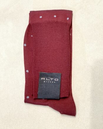 Alto Milano Bill Calza Lunga Uomo Con Pois Grigi