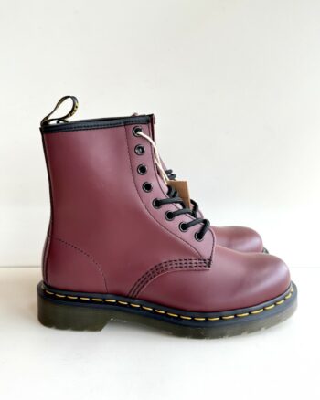 Dr. Martens Anfibio Donna In Pelle Spazzolata Bordeaux
