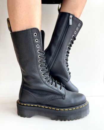Dr. Martens Anfibio 3/4 Donna Con Platform Nero