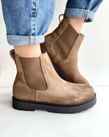 Birkenstock Highwood Beatles Donna In Crosta Dark Tea