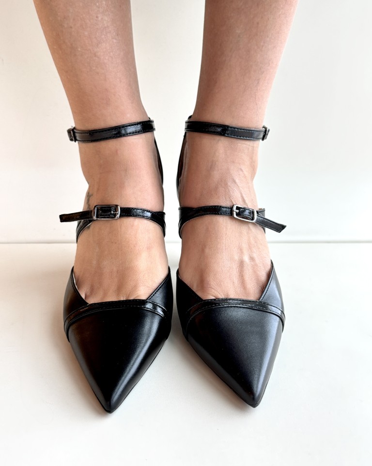 Jessica Simpson Accile3, Décolleté Donna Con Tacco 7,6 Cm E Cinturini Incrociati - Nero, 40 EU