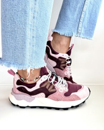 Flower Mountain Yamano Sneakers Donna Bordeaux E Rosa