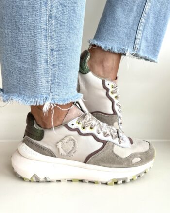 Satorisan Chacrona Metta Sneakers Donna Grigia Fondo Rialzato