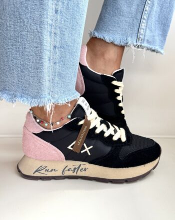 Sun 68 Sneakers Donna Nera E Rosa