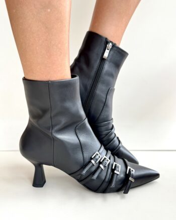 Bruno Premi Tronchetto Donna Nero Con Fibbie