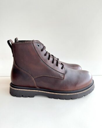 Birkenstock Highwood Lace Scarponcino Uomo In Pelle Marrone