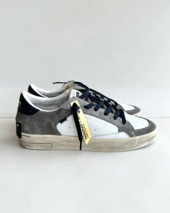 Crime London Sk8 Deluxe Sneakers Uomo Bianca Verde E Nera