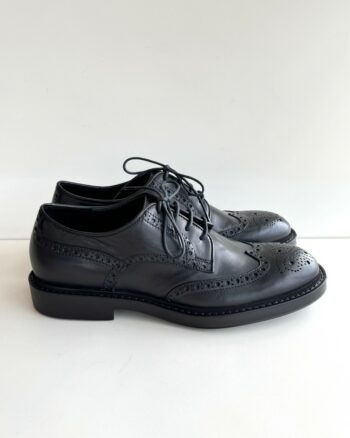 Hundred Stringata Uomo Nera Con Lavorazione Inglese