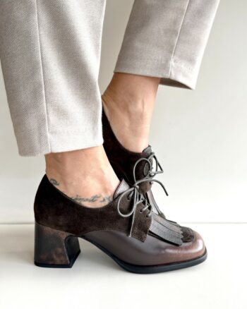 Bruno Premi Scarpa Stringata Donna  Marrone