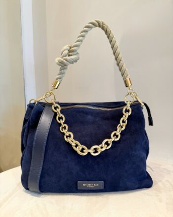 My Best Bag Reflex Borsa A Spalla Donna In Camoscio Blu