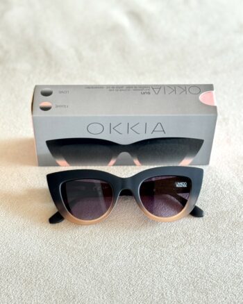 Okkia Claudia Occhiali Donna Cat Eye Black Shaded Pink